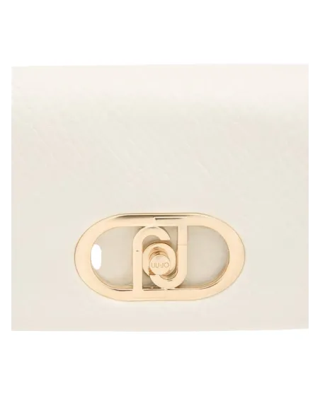 Borsa a spalla con patta Liu Jo La Puffy, marmo