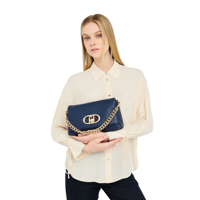 Liu Jo Schultertasche mit Metalllogo Kettenhenkel... 2