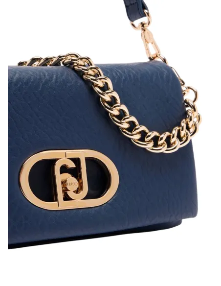 Borsa a spalla con patta Liu Jo La Puffy, dress blue