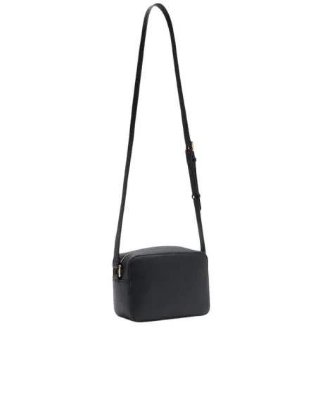 Borsa a tracolla con logo Liu Jo, nera