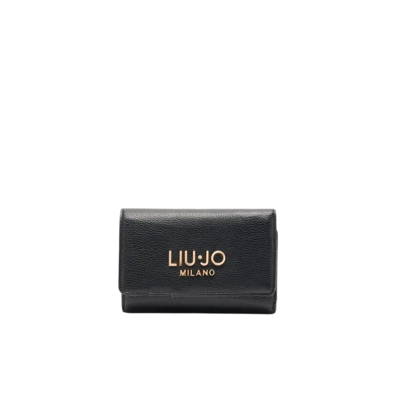 Liu Jo medium wallet with snap closure card slots and...