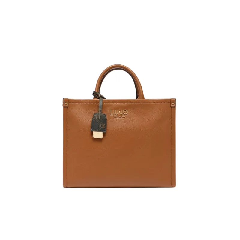 Shopping con due manici Liu Jo, marrone