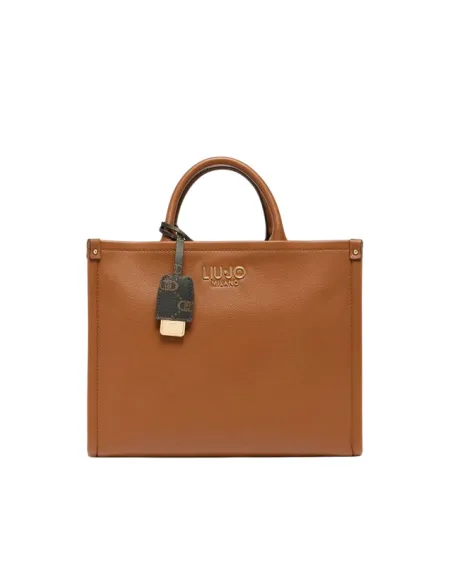 Shopping con due manici Liu Jo, marrone