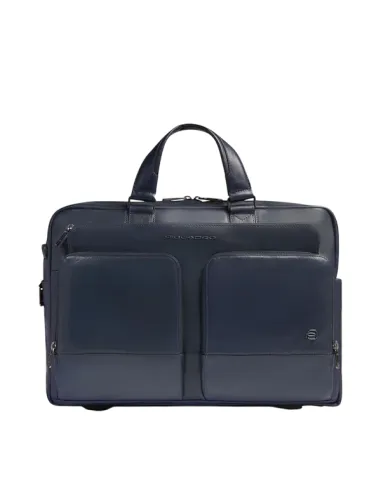Piquadro Philip leather laptop bag...