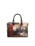 Ynot Yes Bag Damenhandtasche mit Print wasserfest und Schulterriemen, London Bridge