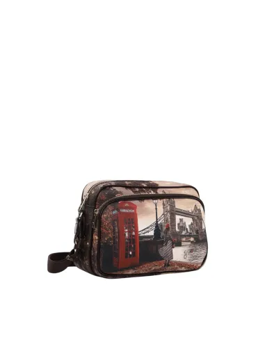 Borsa a tracolla con tasca esterna...