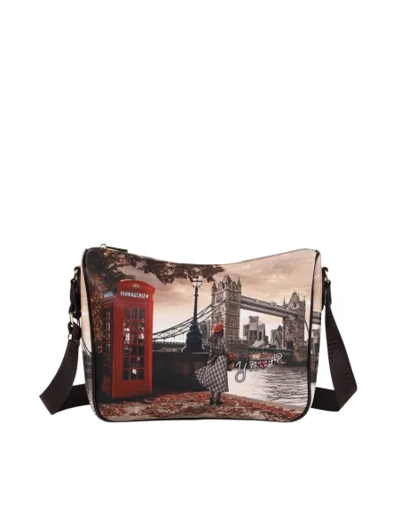 YNot Yes Bag shoulder bag water-resistant with zip and adjustable strap, London Bridge
