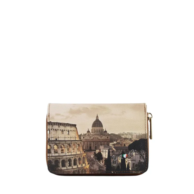 YNot Yes Bag medium wallet for women with zip and button...