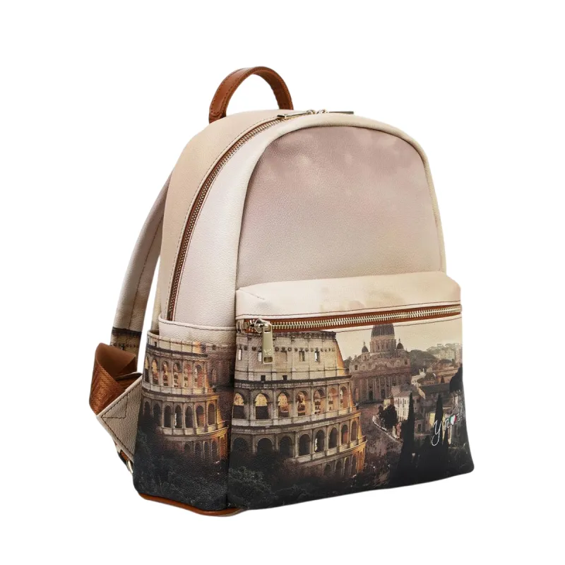 YNot Rucksack Damen mit Reißverschluss und Print... 2