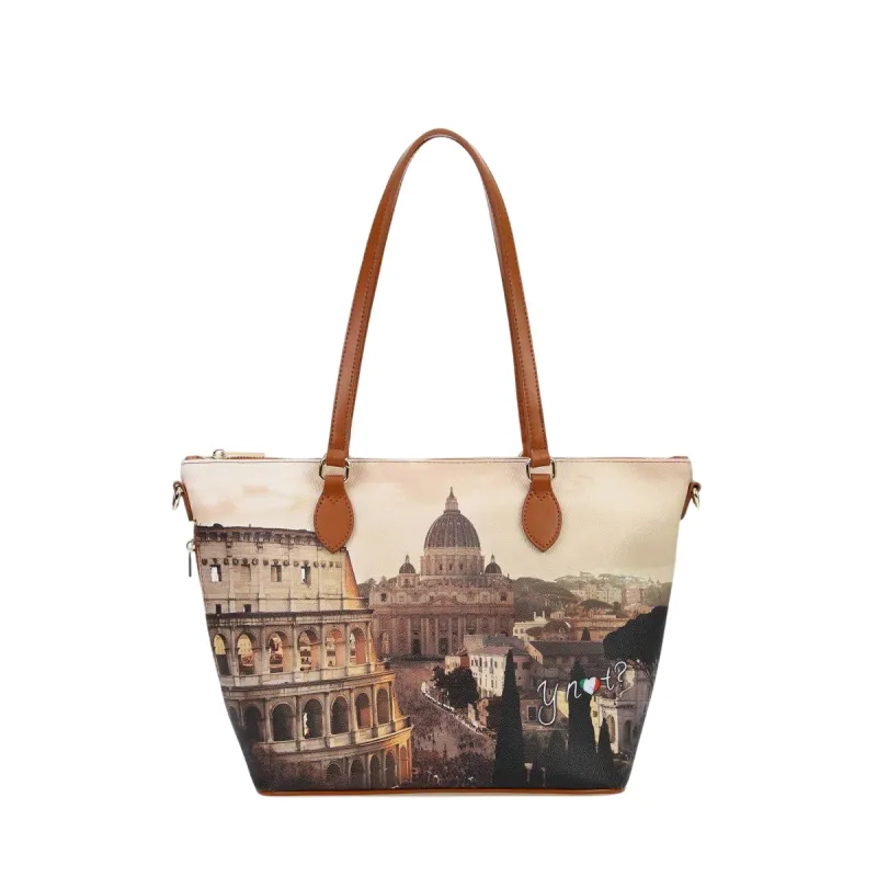 YNot Yes Bag Shopper wasserfest mit City-Print und...