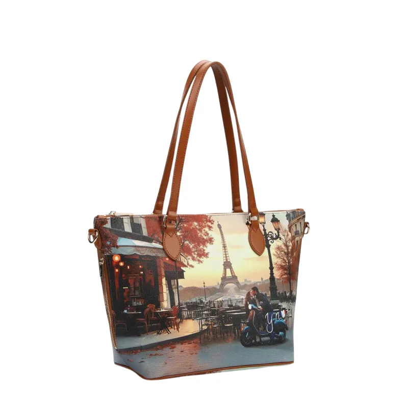 YNot Yes Bag shopper with city print waterproof fabric... 2