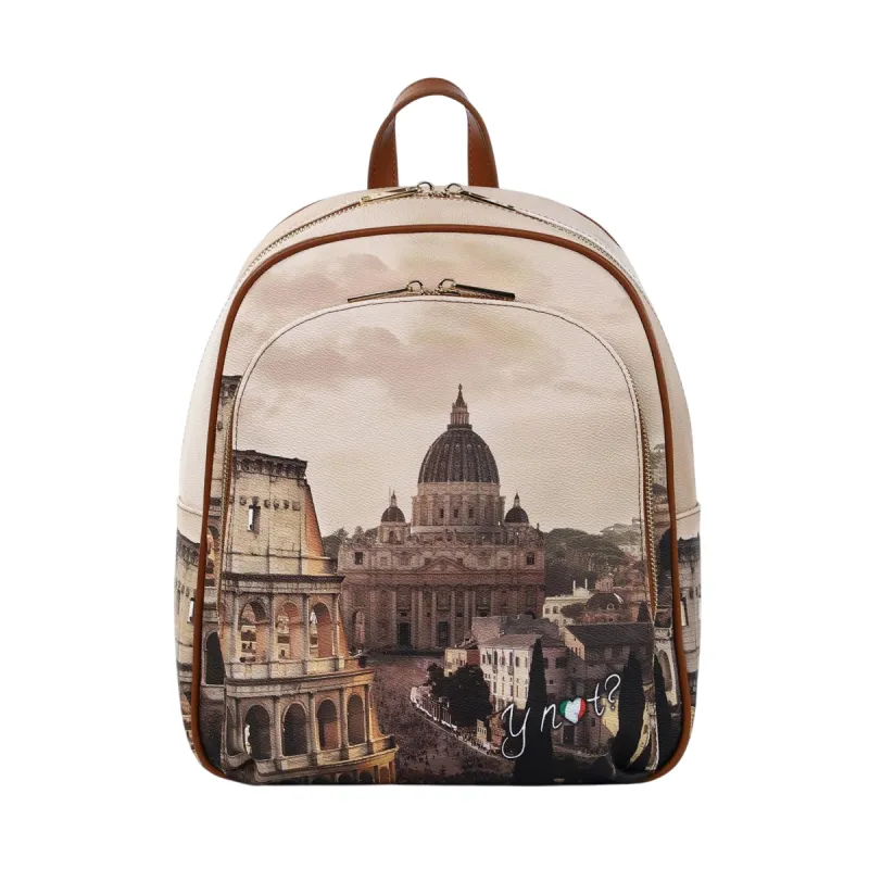 YNot Yes Bag women's backpack with zip, printed...