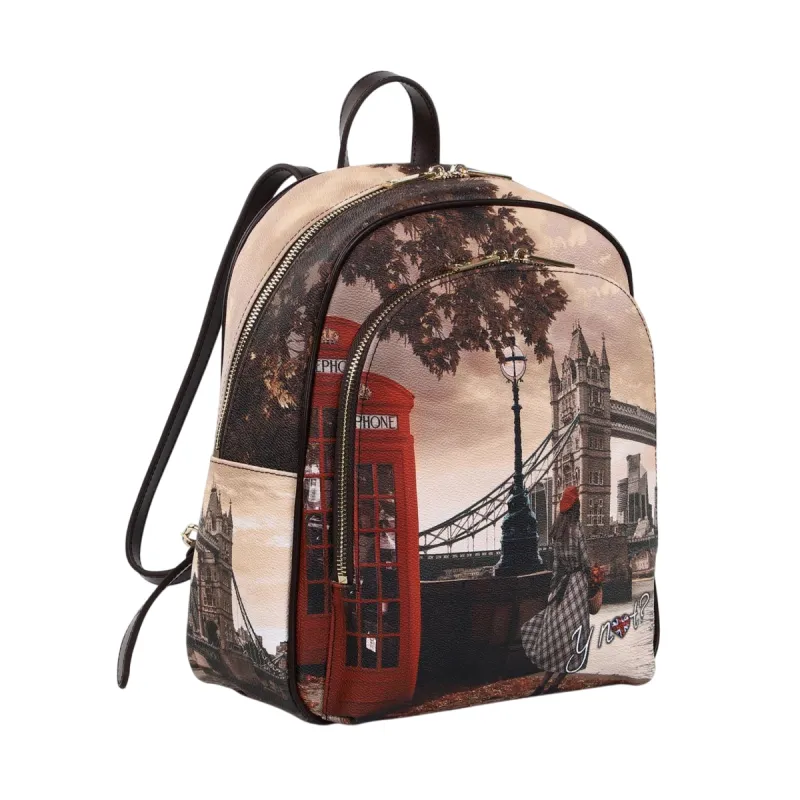 YNot Yes Bag women's backpack with zip, printed... 2