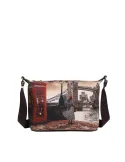 YNot Yes Bag kleine Umhängetasche mit Print und Reißverschluss, London Bridge