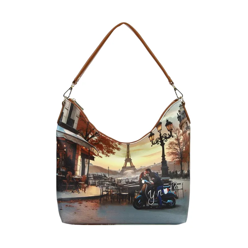 YNot Yes Bag Large Shoulder Bag with Zip Closure and...