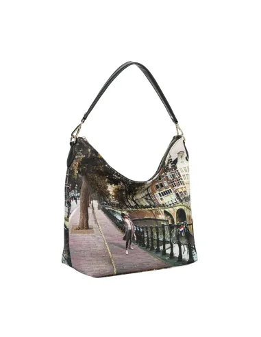 YNot Große Schultertasche mit Print...