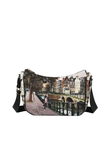 Borsa donna media a tracolla Ynot, Amsterdam Bridge