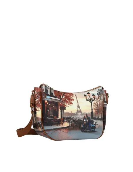 Borsa donna media a tracolla Ynot, kisses from Paris