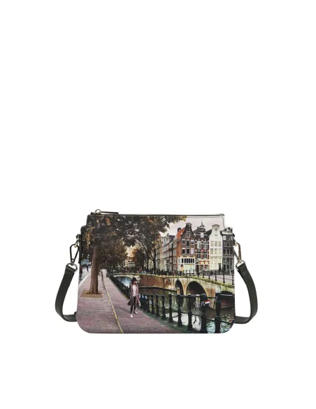 Borsa a tracolla a due comparti Ynot, Amsterdam Bridge