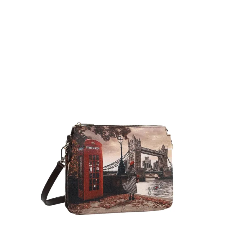 Borsa a tracolla a due comparti Ynot, London Bridge 2