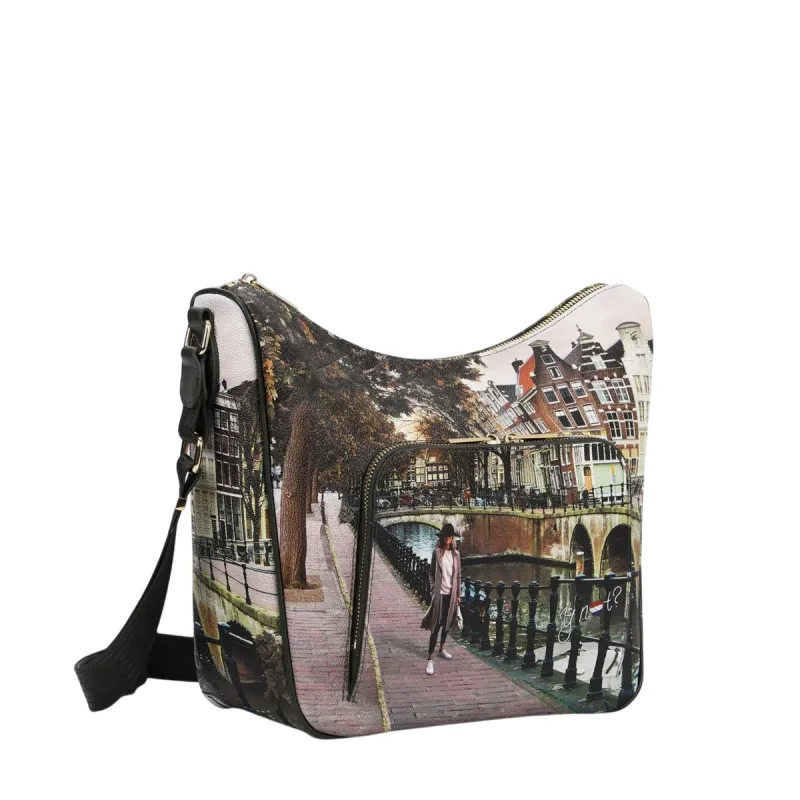 Borsa donna con tracolla regolabile Ynot, Amsterdam Bridge 2