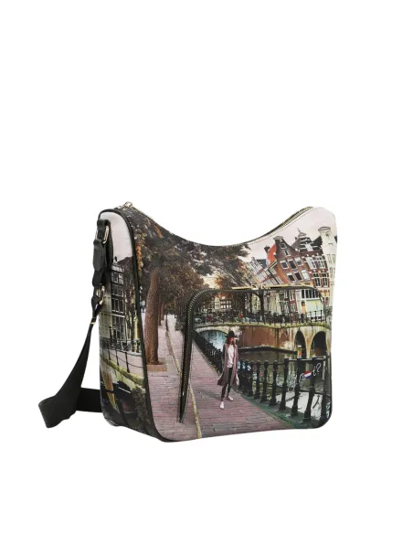 YNot Yes Bag Women's Shoulder Bag with Adjustable Strap, Amsterdam Bridge