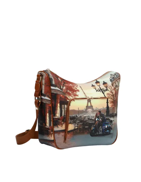 Borsa donna con tracolla regolabile Ynot, kisses from Paris