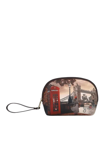 Kleines Beautycase YNot Yes Bag mit Reißverschluss und Print, London Bridge