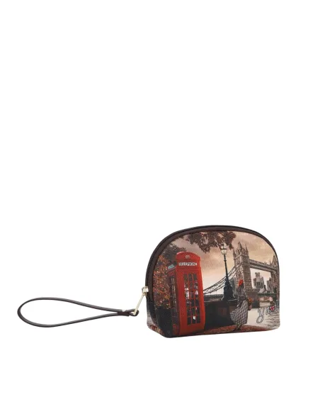 Kleines Beautycase YNot Yes Bag mit Reißverschluss und Print, London Bridge