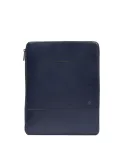 Piquadro Philip Leather Notepad Holder with iPad® Compartment, blue