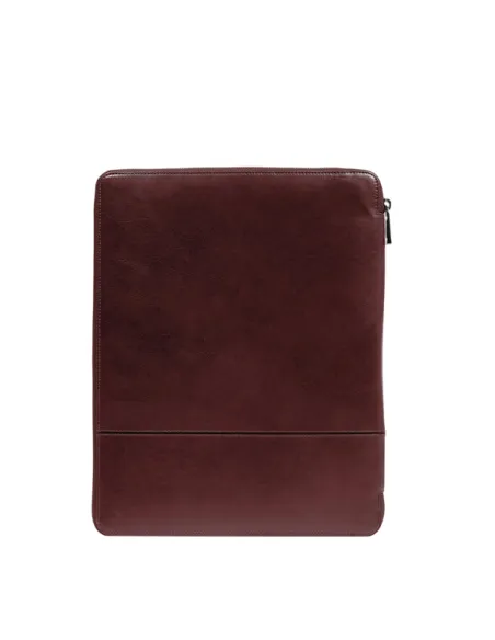 Piquadro Philip Leather Notepad Holder with iPad® Compartment, brown