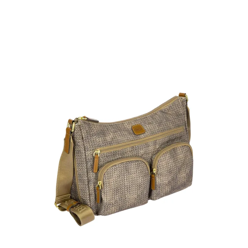 Brics Medium shoulder bag with three zipped pockets, Wool... 2