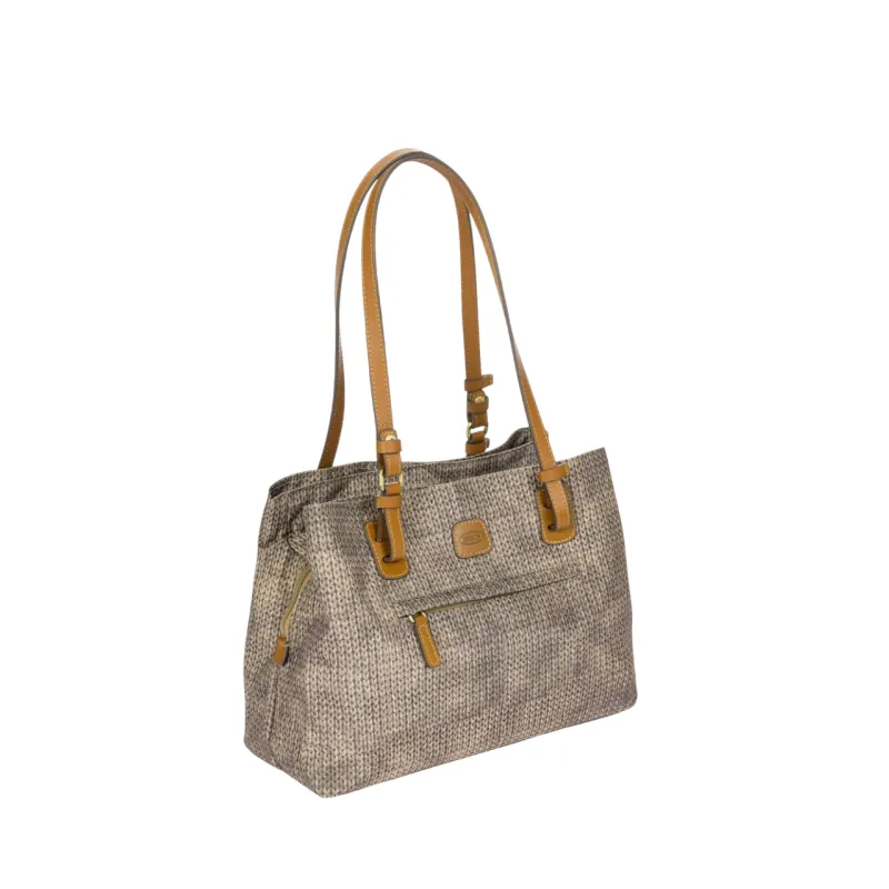 Brics Fabric and Leather Three-Compartment Medium... 2