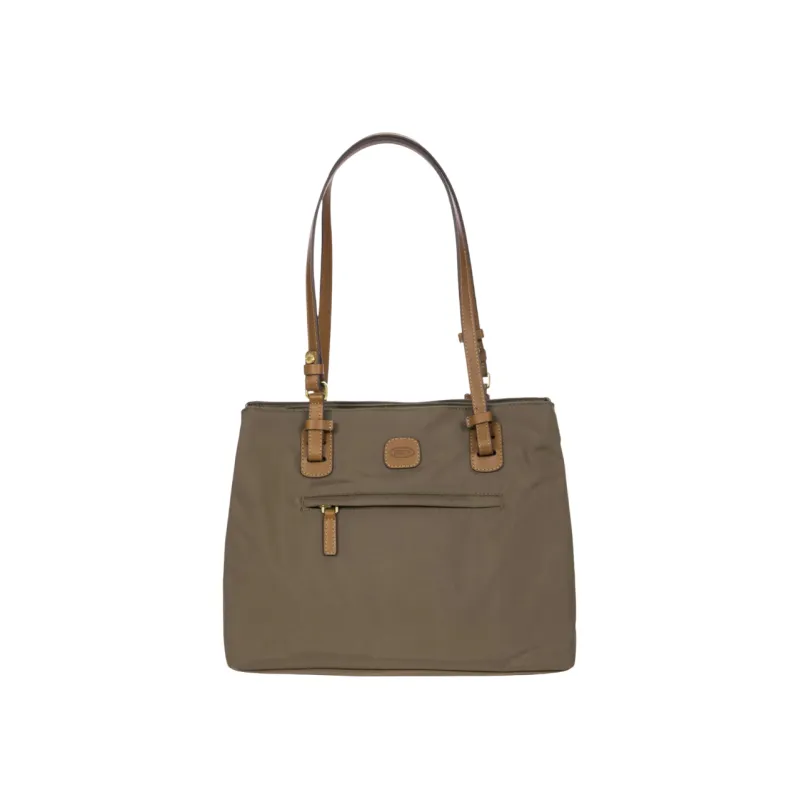 Brics Fabric and Leather Three-Compartment Medium...