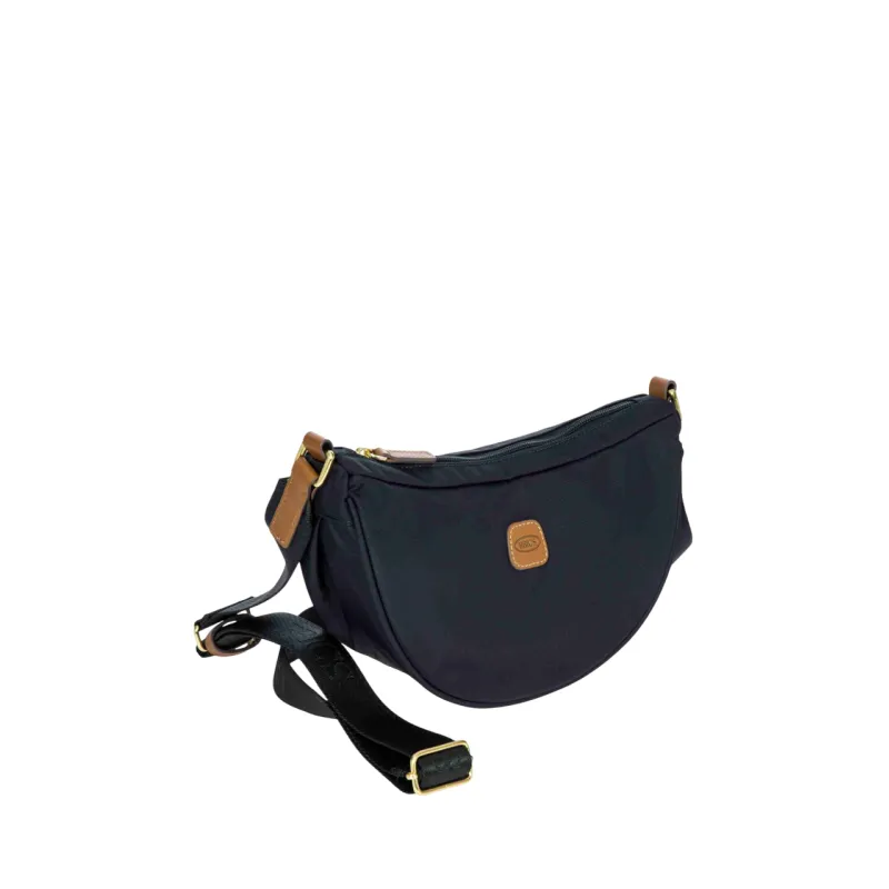 Borsa a tracolla mezza luna piccola Brics, blu 2