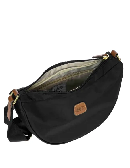 Borsa a tracolla mezza luna piccola Brics, nera