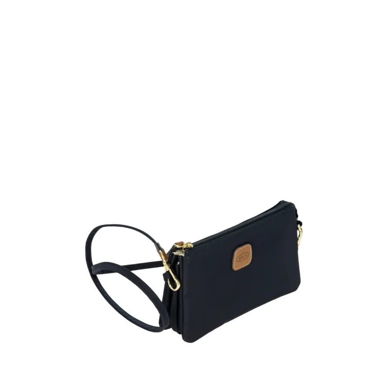 Bric's Dreifach-Pochette aus recyceltem Stoff, blau 2