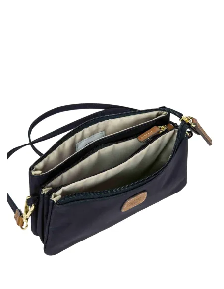 Bric's X-Collection 3-Compartment Pouch Bag in Recycled Fabric, blue