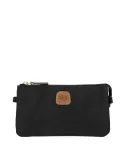 Bric's Dreifach-Pochette aus recyceltem Stoff, schwarz