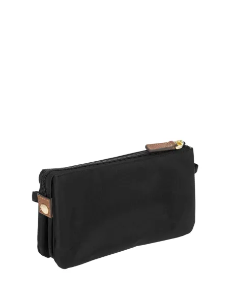 Bric's X-Collection 3-Compartment Pouch Bag in Recycled Fabric, black