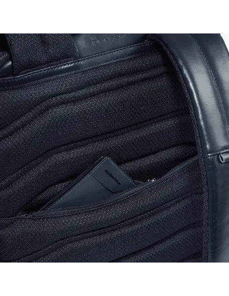 Piquadro Blue Square Reiserucksack mit Anti-Diebstahl-Kabel, gelb