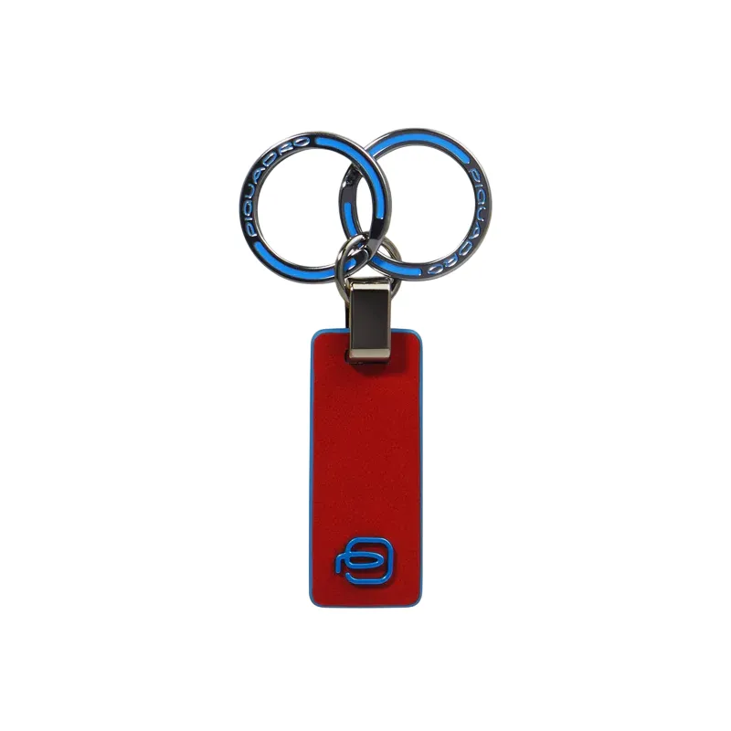 Portachiavi con doppio anello, arancio 2