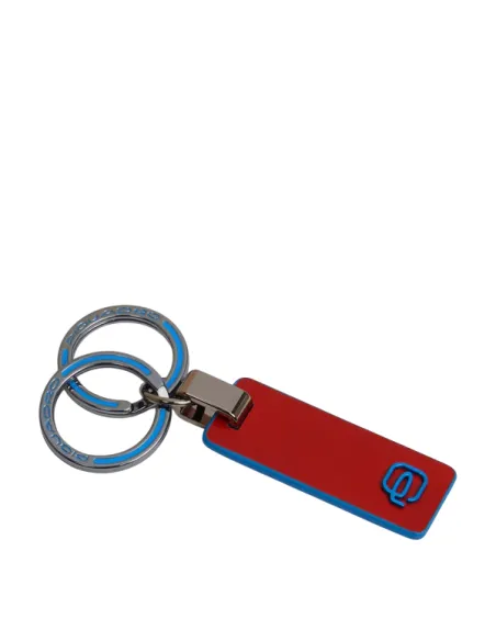 Keychain with double ring B2, orange