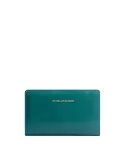 Piquadro Blue Square women's wallet with coin purse, teal