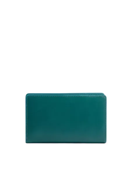 Piquadro Blue Square women's wallet with coin purse, teal