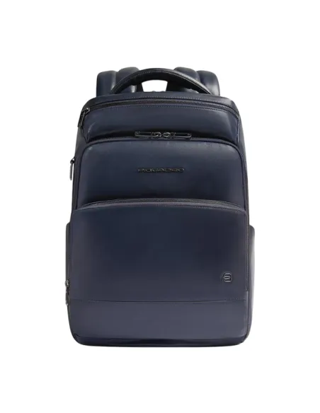 Piquadro Philip Men's Backpack Leather 14" Laptop RFID, blue