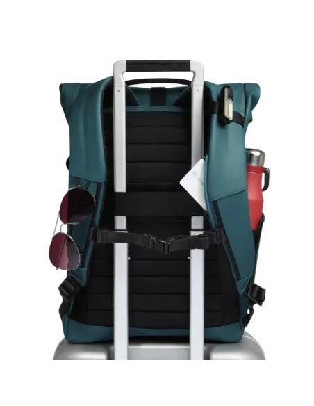 Piquadro Roll-Top Computer-Rucksack, teal