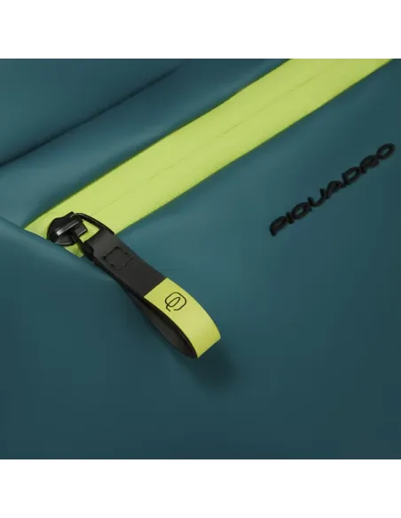 Piquadro Roll-Top Computer-Rucksack, teal