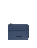 Piquadro Atlas coin and credit card purse, blue