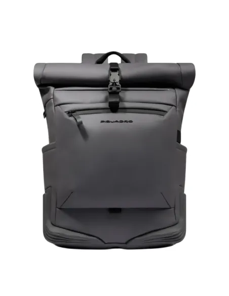 Piquadro Roll-Top computer backpack, grey
